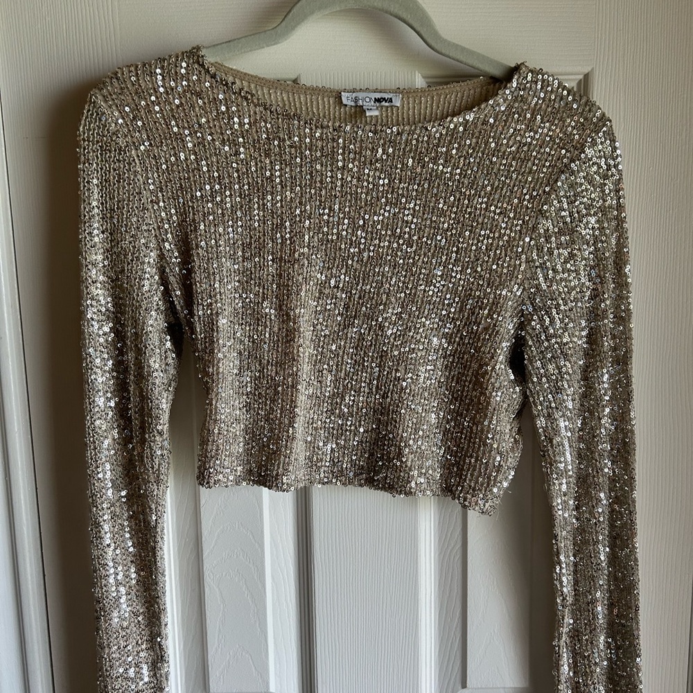 Fashion Nova Sequin Top
